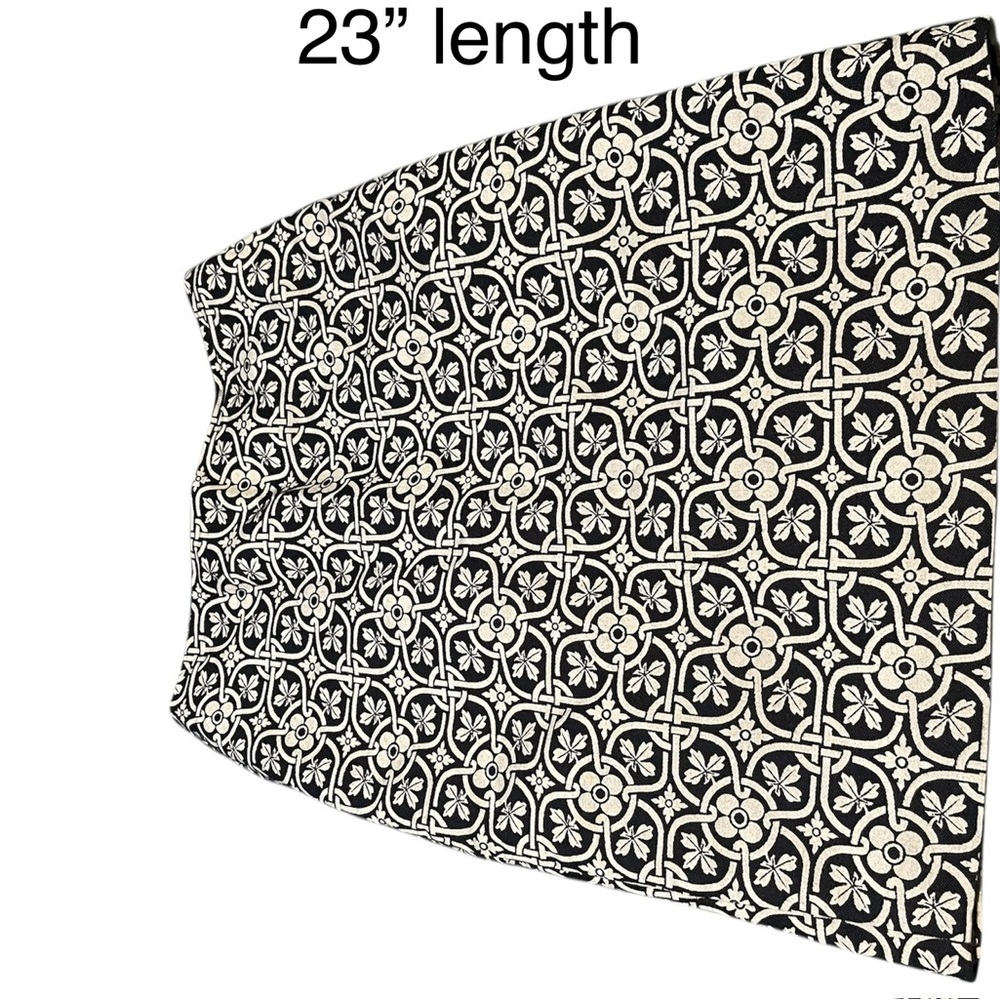 Talbots Elegant Black and White Skirt